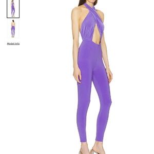 Norma Kamala Cross Halter Jumpsuit